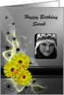 Add a picture Yellow Flowers Birthday card