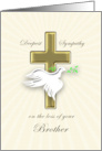 Brother Sympathy Golden Cross card