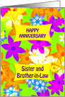 Sister & Brother-in-Law Anniversary with Fabulous Flowers card