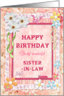 Sister-in-Law Birthday Craft Look card