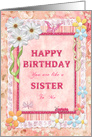 Like a Sister to me Birthday Craft Look card