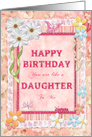 Like a Daughter Birthday Craft Look card