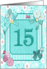 15th Birthday Crafted Look card