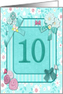 10th Birthday Crafted Look card