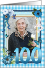 100th Birthday Photo Craft Look card