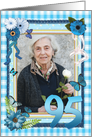 95th Birthday Photo Craft Look card