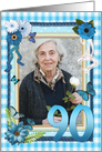 90th Birthday Photo Craft Look card