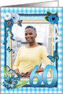 60th Birthday Photo Craft Look card