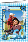 50th Birthday Photo Craft Look card