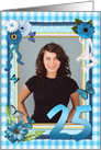 25th Birthday Photo Craft Look card