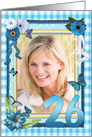 26th Photo Birthday Party Invitation Crafted card