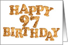 97th Birthday card for a cookie lover card