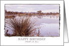 From Us All, Birthday Dawn Landscape card