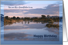 Like a grandfather, Birthday Lake at Dawn card