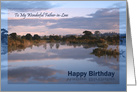 Father-in-Law Birthday Lake at Dawn card