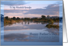 Grandpa, Lake at dawn Father’s Day card