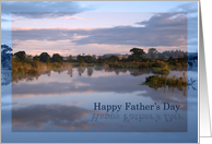 Lake at dawn Father’s Day card