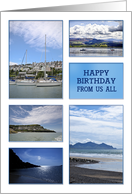 From Us All Birthday Sea Views card