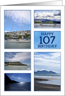 107th Birthday Sea Views card