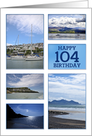 104th Birthday Sea Views card