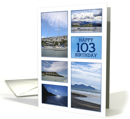 103rd Birthday Sea Views card (1010231)