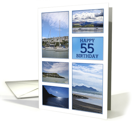 55th Birthday Sea Views card (1010263)