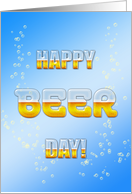 Beer drinking Birthday card