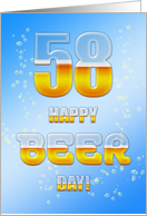 Beer drinking 58th Birthday card