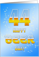 Beer drinking 44th Birthday card