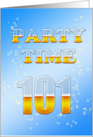 101st Birthday Party Invitation Beer Drinking card