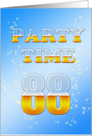 88th Birthday Party Invitation Beer Drinking card