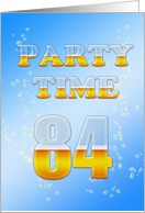 84th Birthday Party Invitation Beer Drinking card