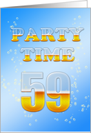 59th Birthday Party Invitation Beer Drinking card