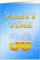 38th Birthday Party Invitation Beer Drinking card