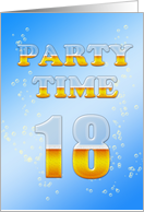 18th Birthday Party Invitation Beer Drinking card