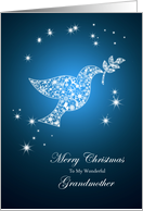 For grandmother,Dove of peace Christmas card