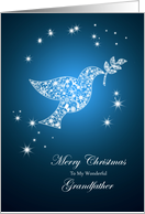For grandfather,Dove of peace Christmas card