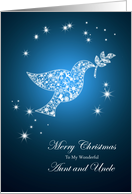 For aunt and uncle,Dove of peace Christmas card
