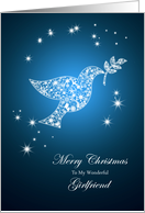 For girlfriend,Dove of peace Christmas card