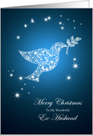 For ex-husband, Dove of peace Christmas card