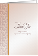 Thank You for your Sympathy card