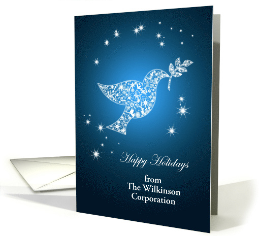 Add a Company name, Dove of Peace Holiday card (1175294)