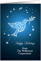 Add a Company name, Dove of Peace Holiday card