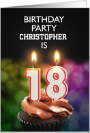 18th Birthday Party Invitation Candles card