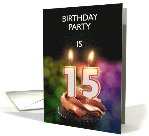 15th Birthday Party Invitation Candles card (1179196)