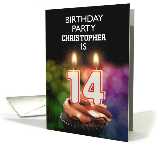 14th Birthday Party Invitation Candles card (1179198)