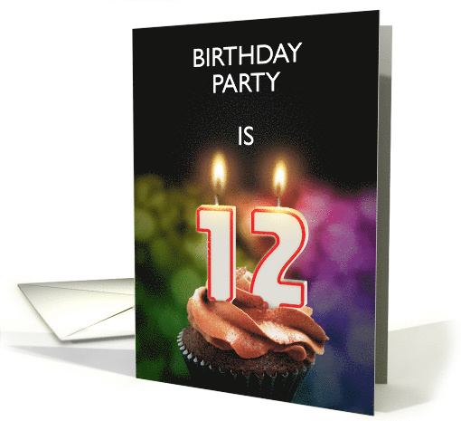 12th Birthday Party Invitation Candles card (1179202)