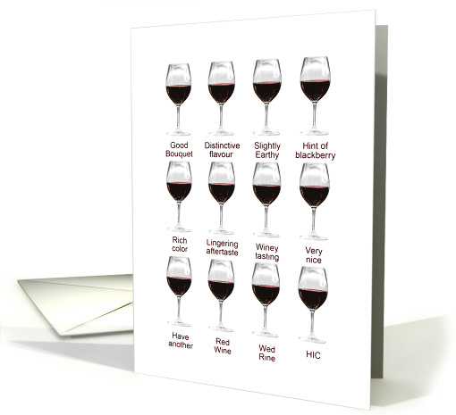 Wine Tasting Card, Blank Inside card (1183336)