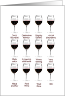 Wine Tasting Card, Blank Inside card