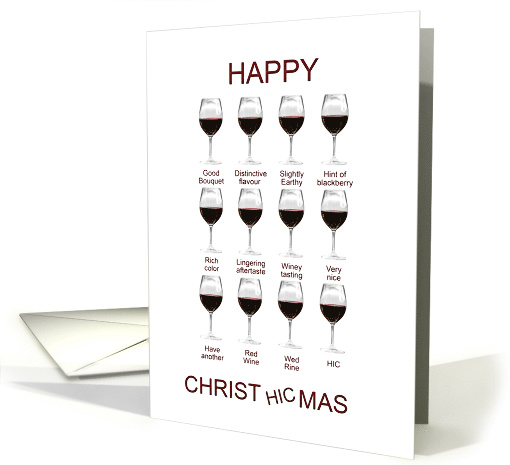 Wine Tasting Funny Christmas card (1183344)